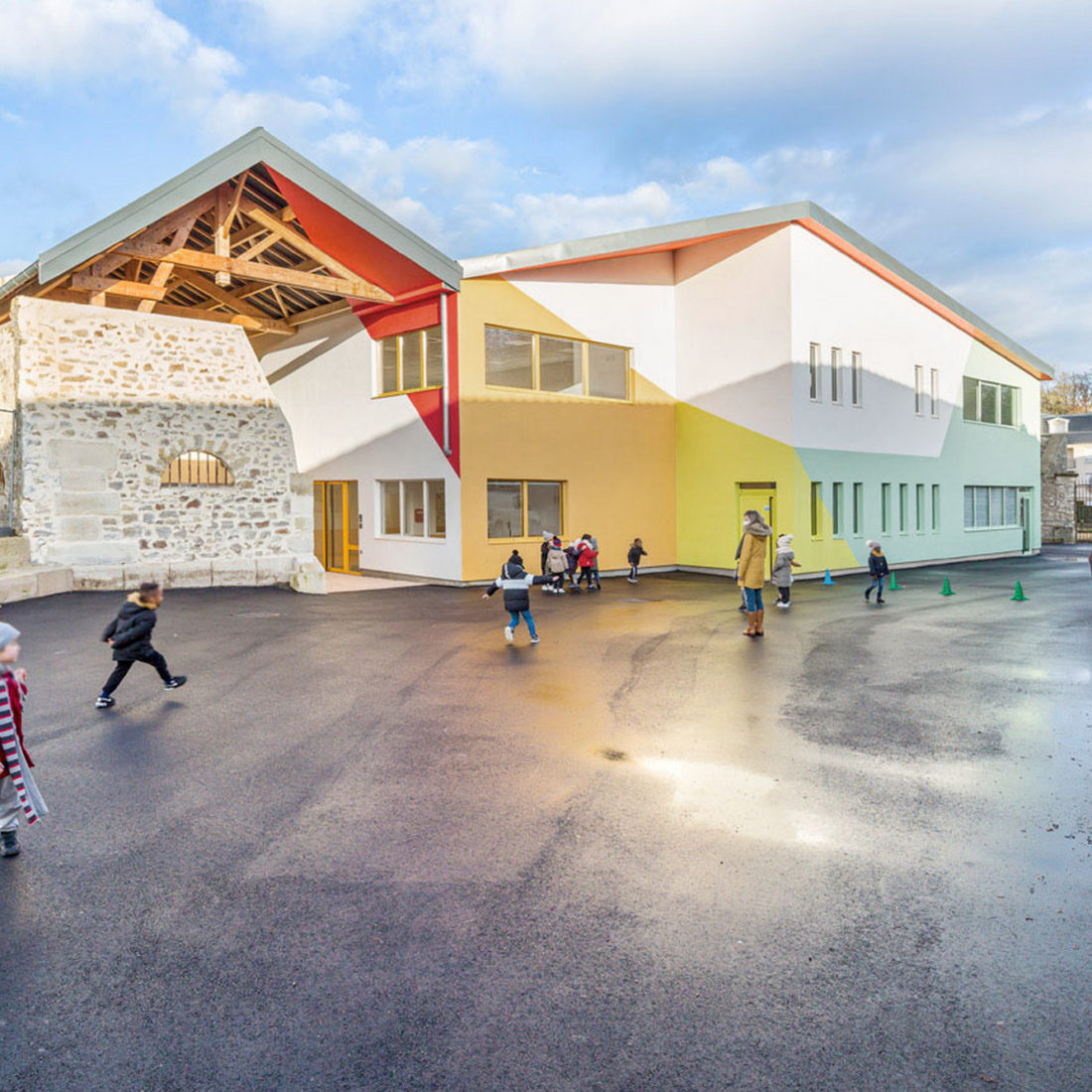 Construction d un groupe scolaire à Villemomble C O Architectes